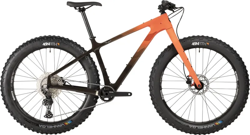 Salsa Beargrease Carbon Deore 11spd Fat Tire Bike - 27.5 in Carbon Red Fade