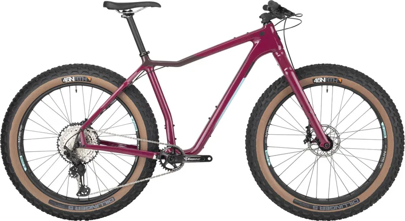 Salsa Mukluk Carbon XT Fat Tire Bike in  Carbon Purple