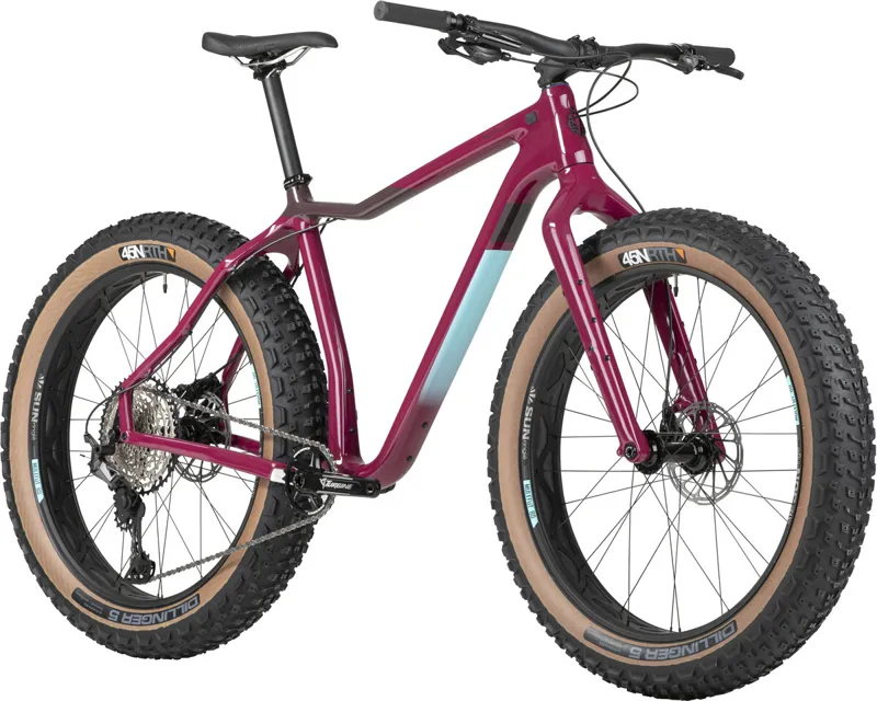 Salsa Mukluk Carbon XT Fat Tire Bike in  Carbon Purple-1