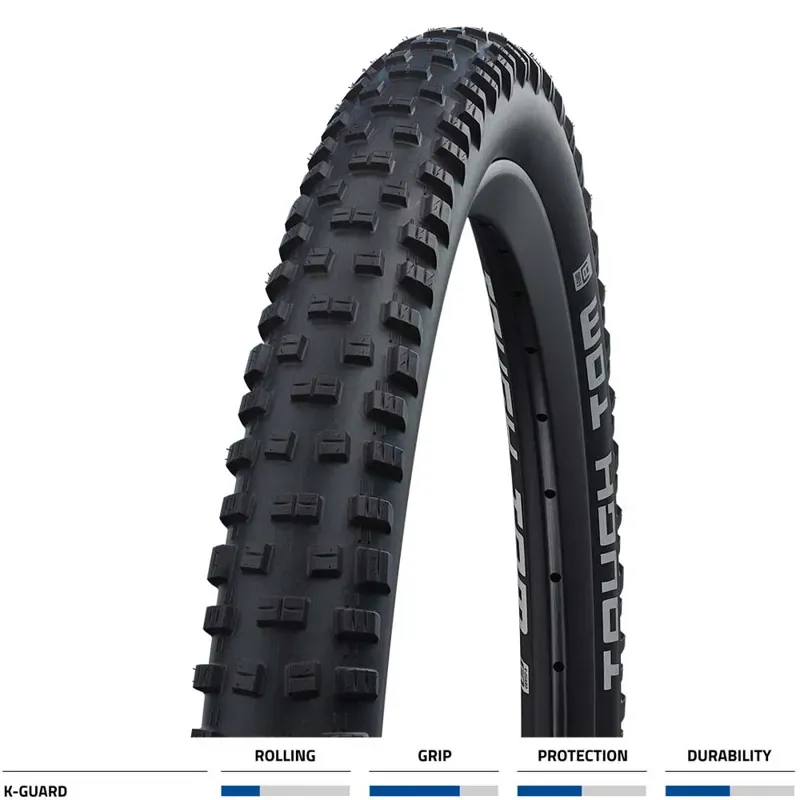 Schwalbe Tough Tom Tire - 27.5 X 2.25 Clincher Wire Black K- Guard Black 27.5 x 2.25
