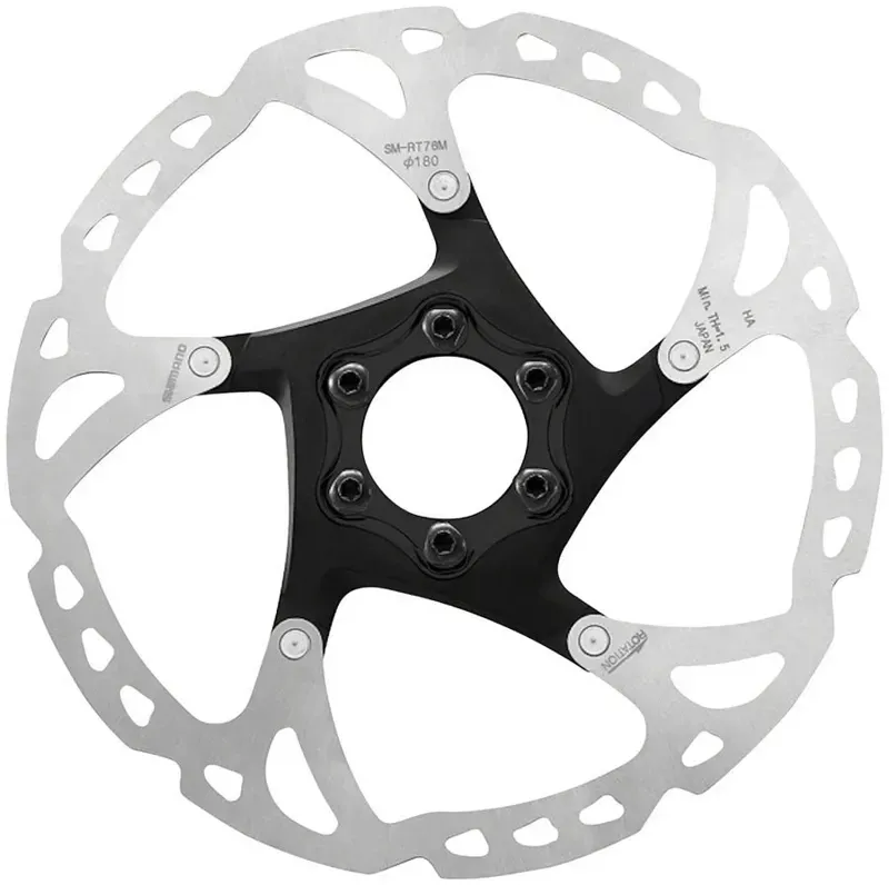 Shimano Deore XT SM-RT76 160mm 6-Bolt Disk Brake Rotor in Silver