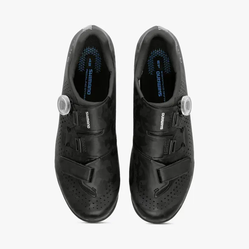 Shimano SH-RX600 Wide Cycling Shoes in Black-2