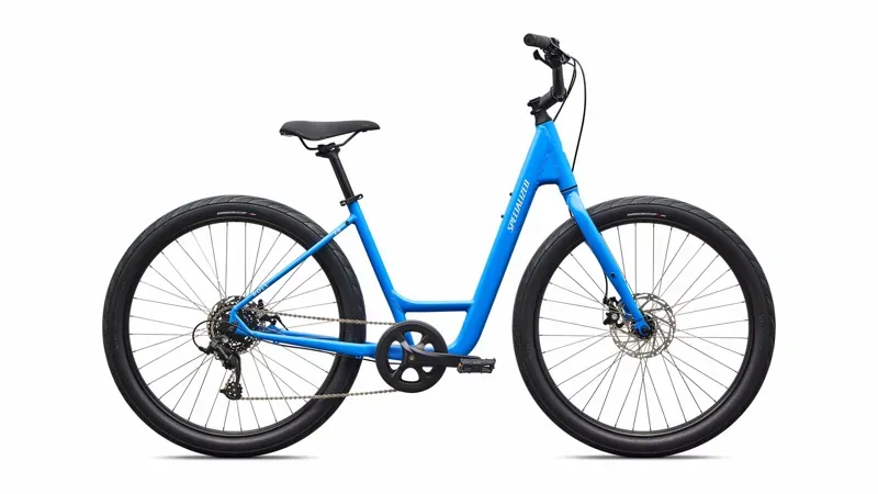 Specialized Roll 2.0 Low Entry Hybrid Bike in Satin Sky Blue