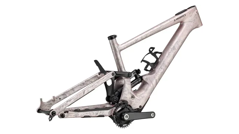 Specialized S-Works Turbo Kenevo SL 2 Frameset E-MTB Frameset in Champagne/Cool Gray Strata/Black-2