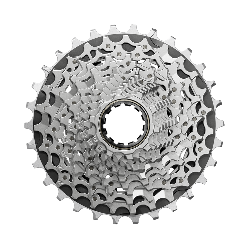 SRAM Force XG-1270 Cassette - 12-Speed 10-33t Silver For XDR Driver Body E1 Silver/Black-3
