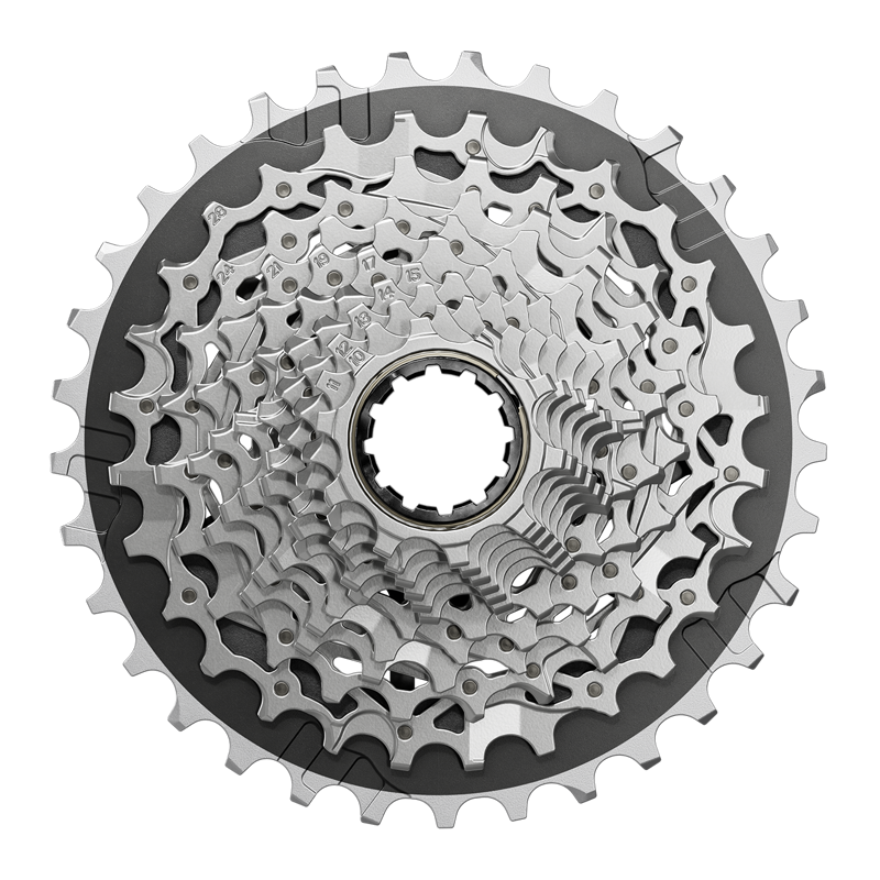 SRAM Force XG-1270 Cassette - 12-Speed 10-33t Silver For XDR Driver Body E1 Silver/Black-4