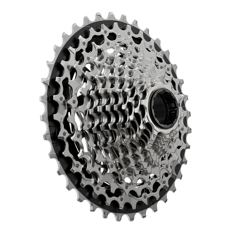 SRAM Force XG-1270 Cassette - 12-Speed 10-33t Silver For XDR Driver Body E1 Silver/Black-5