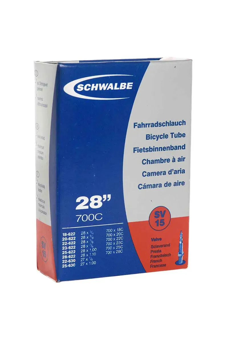 Schwalbe Standard Tube - 700 X 18 - 28mm 40mm Presta Valve 700 x 18 - 28
