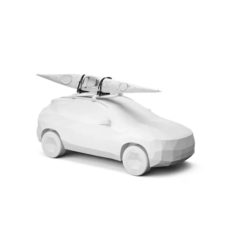 Thule Hull-A-Port Aero Kayak Carrier Pair in Black-3