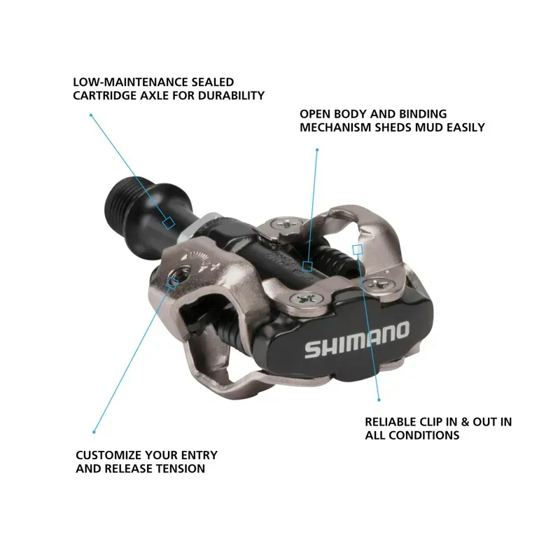 Shimano PD-M540 XC/CX SPD Pedals in Black-1