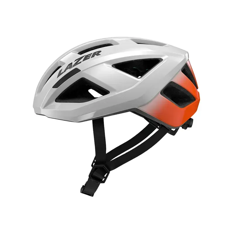 Lazer Tonic Kineticore Road Helmet in White/Flash Orange-1