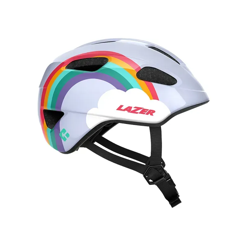 Lazer Pnut Kineticore Kids' Helmet in Rainbow
