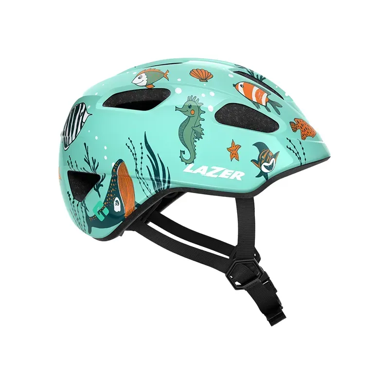 Lazer Pnut Kineticore Kids' Helmet in Sealife