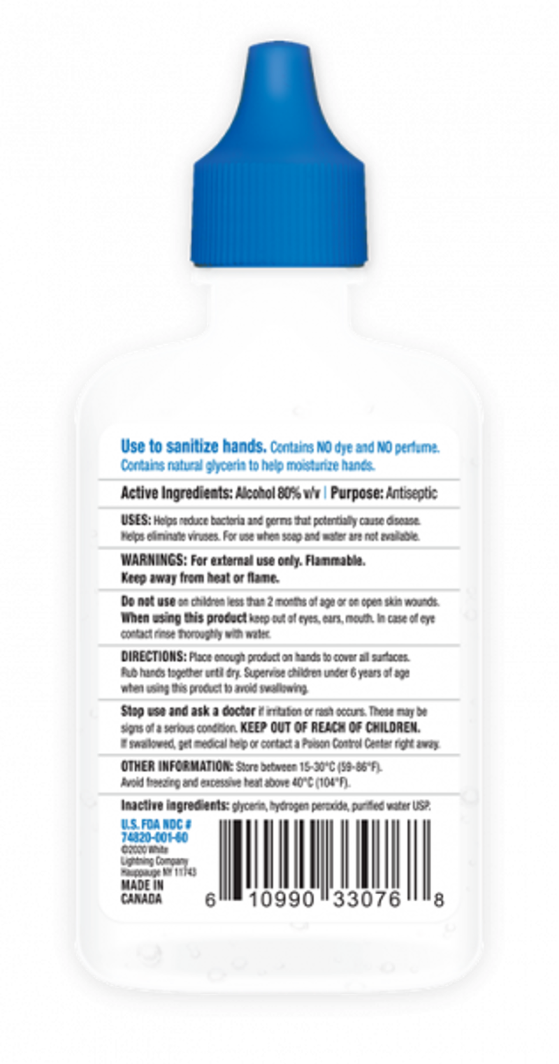 White Lightning 2oz Hand Sanitizer in Clear-1