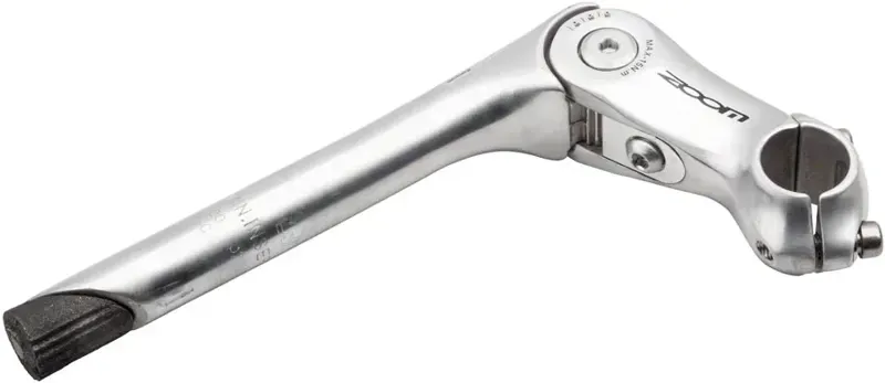 NI - Zoom Quick Comfort Adjustable Stem 90mm 25.4 Quill in Silver